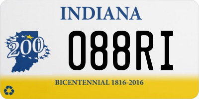 IN license plate 088RI