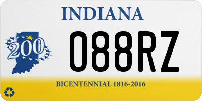 IN license plate 088RZ