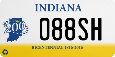 IN license plate 088SH