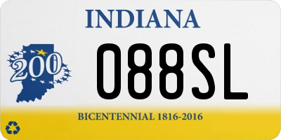 IN license plate 088SL