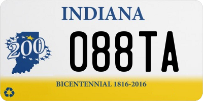 IN license plate 088TA