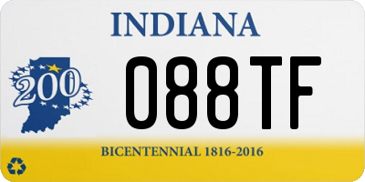 IN license plate 088TF