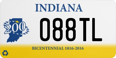 IN license plate 088TL