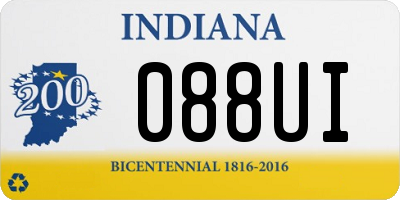 IN license plate 088UI