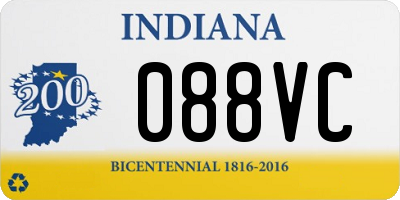 IN license plate 088VC