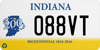 IN license plate 088VT