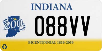 IN license plate 088VV