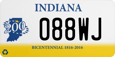 IN license plate 088WJ