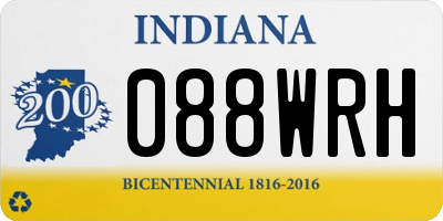 IN license plate 088WRH