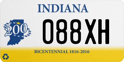 IN license plate 088XH