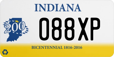 IN license plate 088XP