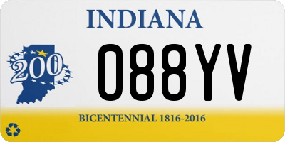 IN license plate 088YV