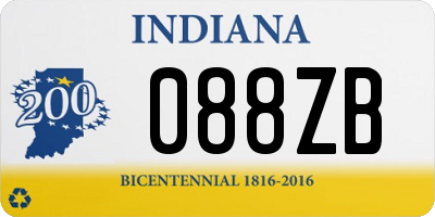 IN license plate 088ZB