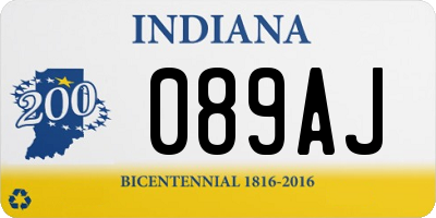 IN license plate 089AJ