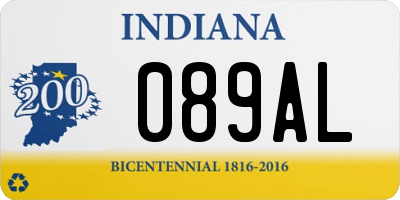 IN license plate 089AL