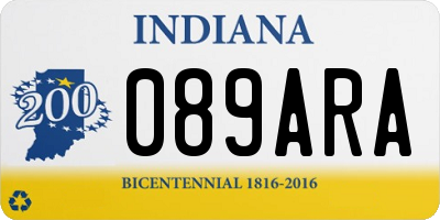 IN license plate 089ARA