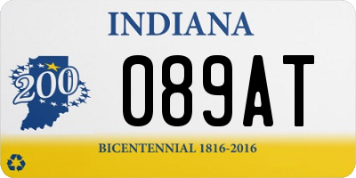 IN license plate 089AT