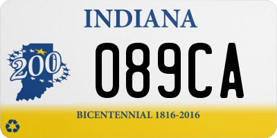 IN license plate 089CA