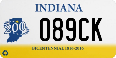 IN license plate 089CK