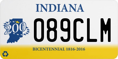 IN license plate 089CLM