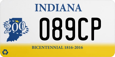 IN license plate 089CP