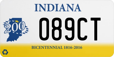 IN license plate 089CT