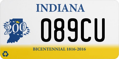 IN license plate 089CU