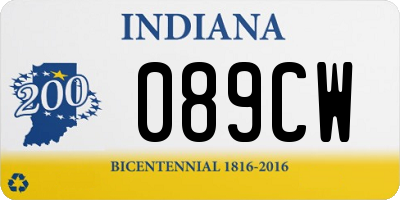 IN license plate 089CW