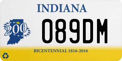 IN license plate 089DM