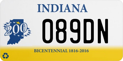 IN license plate 089DN