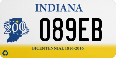 IN license plate 089EB