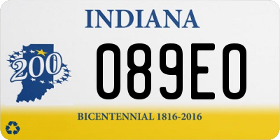 IN license plate 089EO