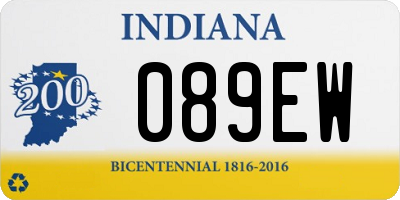 IN license plate 089EW