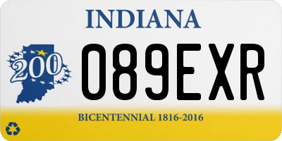 IN license plate 089EXR