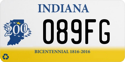 IN license plate 089FG