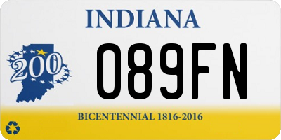 IN license plate 089FN
