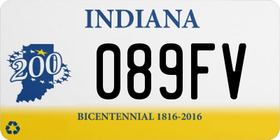 IN license plate 089FV