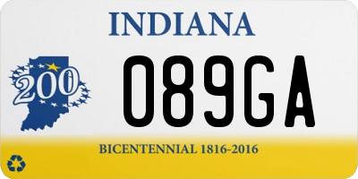 IN license plate 089GA