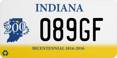 IN license plate 089GF