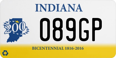 IN license plate 089GP