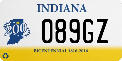 IN license plate 089GZ