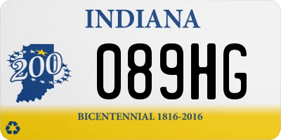 IN license plate 089HG