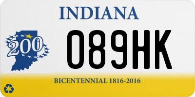 IN license plate 089HK