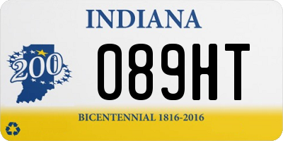 IN license plate 089HT