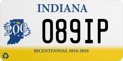 IN license plate 089IP