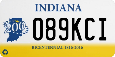 IN license plate 089KCI