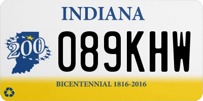 IN license plate 089KHW
