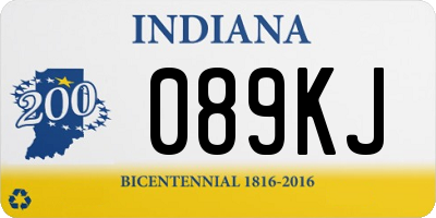 IN license plate 089KJ