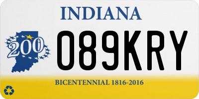 IN license plate 089KRY