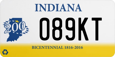 IN license plate 089KT